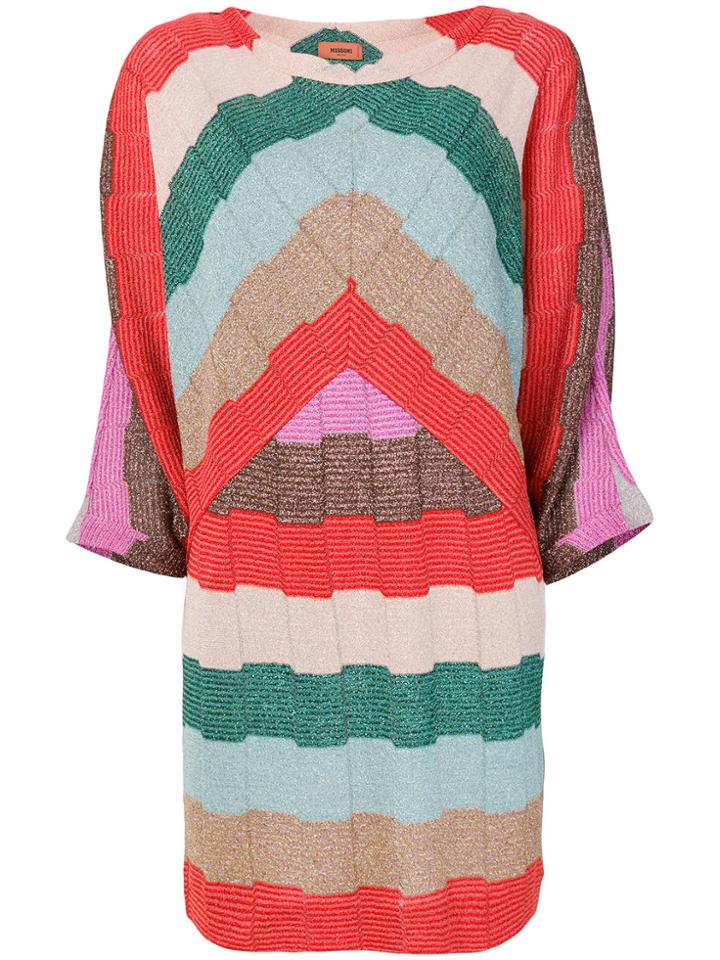 Missoni Bat Sleeves Dress - Multicolour