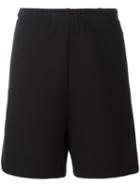 Balenciaga Zipped Pocket Track Shorts, Men's, Size: Small, Black, Cotton/viscose
