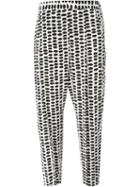 Stella Mccartney 'julia' Printed Trousers, Women's, Size: 36, Black, Silk/cotton