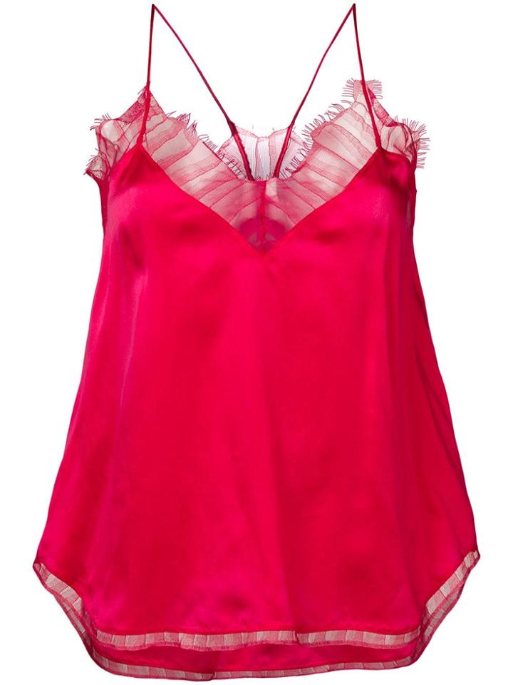 Iro Lace Detail Top - Pink