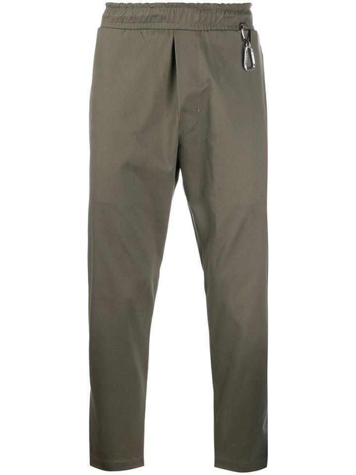 Low Brand Elastic Waist Trousers - Green