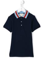 Gucci Kids - Embroidered Snake Polo Shirt - Kids - Cotton/spandex/elastane - 6 Yrs, Blue