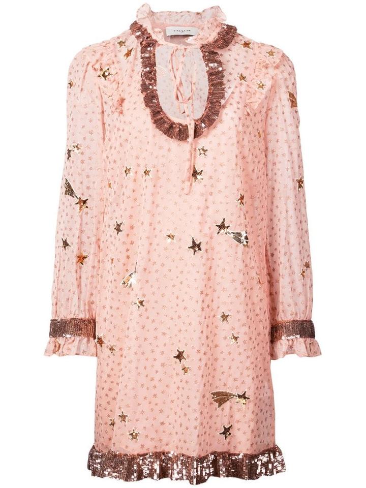 Coach Outerspace Print Dress - Pink