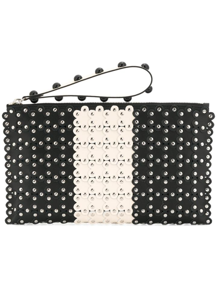 Red Valentino Red(v) Studded Clutch - Black