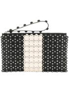 Red Valentino Red(v) Studded Clutch - Black