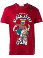 Golden Goose Deluxe Brand Black Sheep Print T-shirt, Men's, Size: Medium, Red, Cotton
