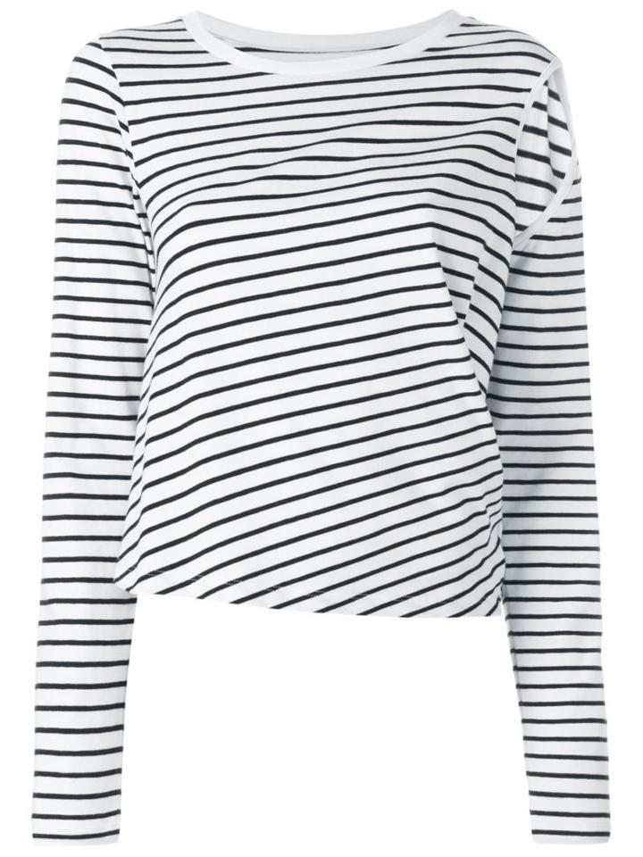 Mm6 Maison Margiela Slit Long Sleeve Blouse