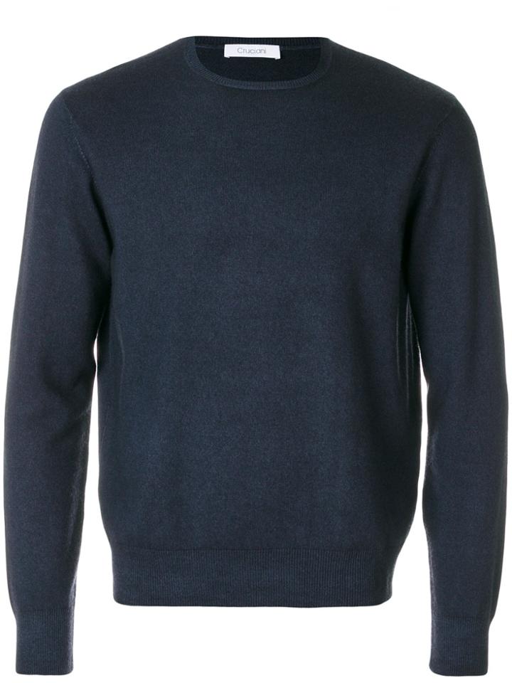 Cruciani Crew Neck Pullover - Blue