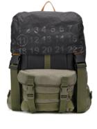 Maison Margiela Number Print Backpack - Black