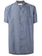 Facetasm Rib Shirt, Size: 5, Blue, Tencel