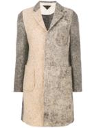 Comme Des Garçons Patchwork Coat - Brown
