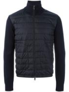 Moncler Knitted Sleeve Jacket - Blue