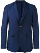 Salvatore Ferragamo Two Button Blazer, Men's, Size: 48, Blue, Mohair/wool
