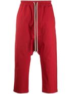 Rick Owens Oversized Track Pants - Red