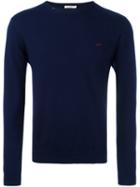 Sun 68 Elbow Patch Jumper, Men's, Size: Xl, Blue, Cotton/wool