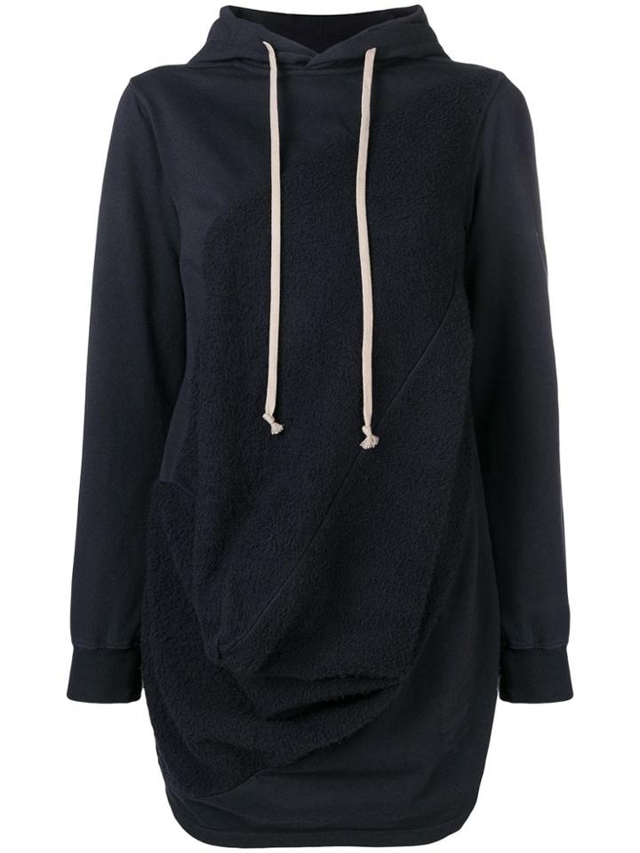 Rick Owens Drkshdw Deconstructed Hoodie - Blue