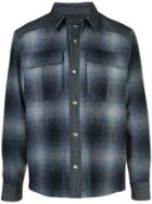 A.p.c. Gradient Check Shirt - Blue