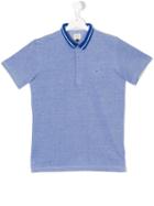 Armani Junior - Classic Polo Shirt - Kids - Cotton - 14 Yrs, Blue