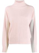 Sportmax Ribbed Colour-blocked Jumper - Pink