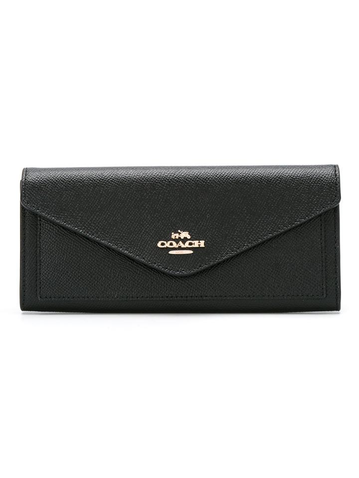 Coach Carteira De Couro Modelo 'soft Wallet' - Black