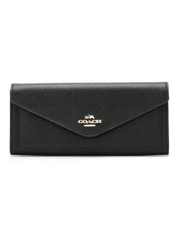 Coach Carteira De Couro Modelo 'soft Wallet' - Black