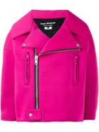Junya Watanabe Comme Des Garçons Oversized Lapels Biker Jacket, Women's, Size: Medium, Pink/purple, Nylon/polyester
