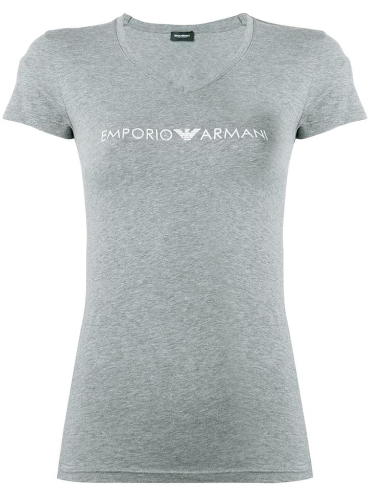 Emporio Armani Slim Fit Logo T-shirt - Grey