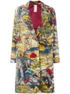 Antonio Marras - Landscape Allover Print Coat - Women - Cotton - 42, Women's, Cotton