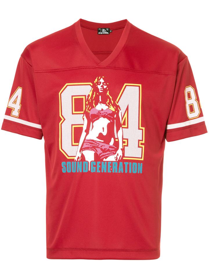 Hysteric Glamour Sports Printed T-shirt - Red
