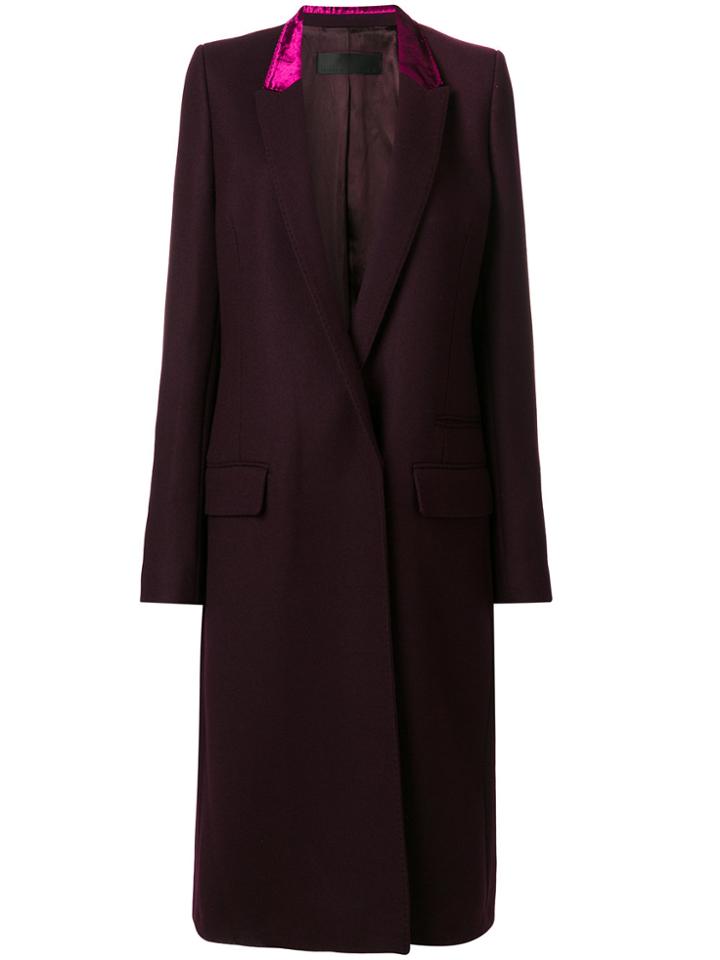 Haider Ackermann Contrast Collar Tailored Coat
