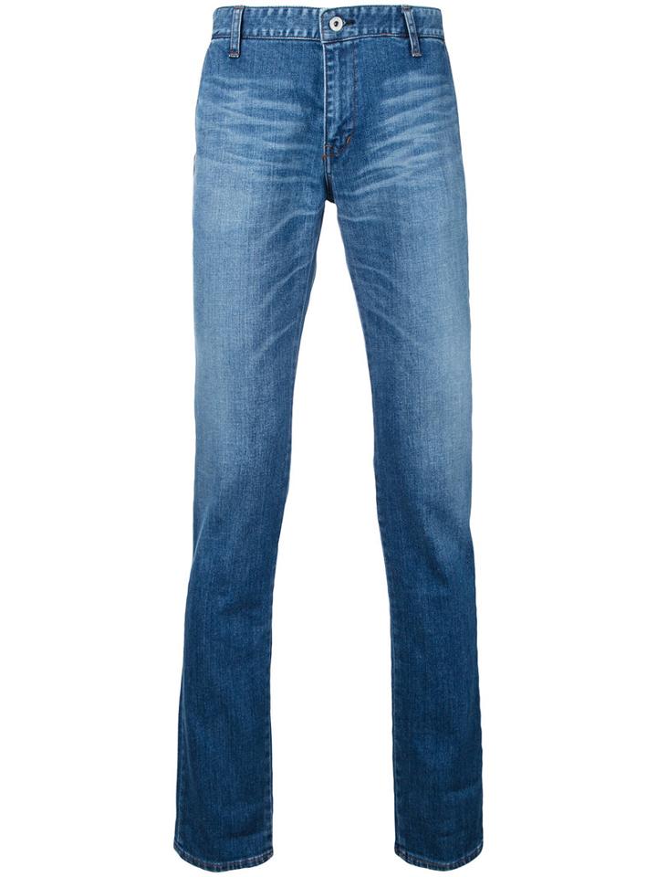 Factotum - Straight Leg Jeans - Men - Cotton/polyurethane - 32, Blue, Cotton/polyurethane