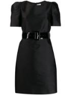 P.a.r.o.s.h. Belted Mini Dress - Black