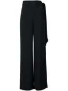 Cushnie Et Ochs Tie Detail Trousers, Women's, Size: 2, Black, Silk