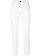 Fay Long Chinos Pants, Women's, Size: 29, White, Cotton/spandex/elastane