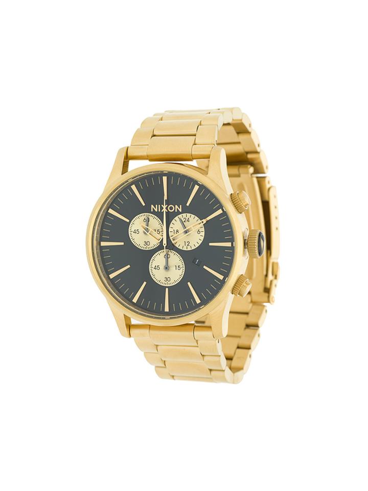 Nixon Classy Black Sunray Watch - Metallic