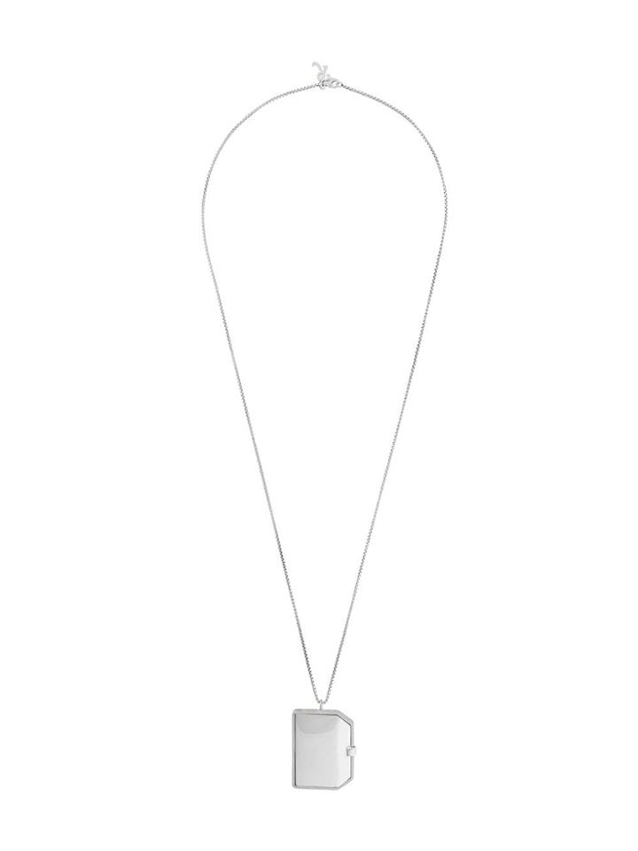 Raf Simons Mirror Necklace - Metallic