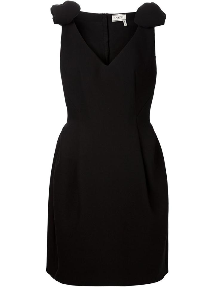 Lanvin Bow Shoulder Dress