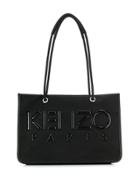 Kenzo Logo Patch Tote Bag - Black