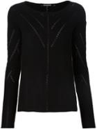 Tess Giberson Pointelle Sweater, Women's, Size: Xs, Black, Cashmere/wool