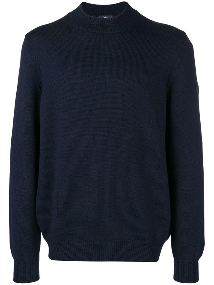 Fay Fay Nmmc1372330 Fjdu807 Blu Navy Virgin Wool - Blue