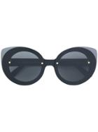 Retrosuperfuture Oversized Cat Eye Sunglasses - Black