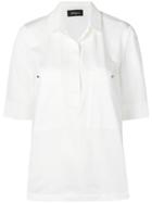 Les Copains Concealed Front Shirt - White