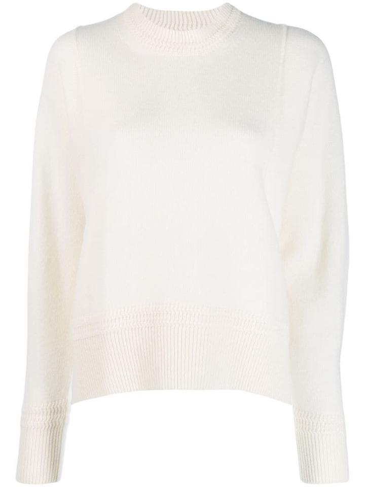 Zucca Side Slit Jumper - White