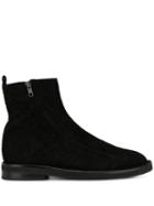 Ann Demeulemeester Zip Up Ankle Boots - Black