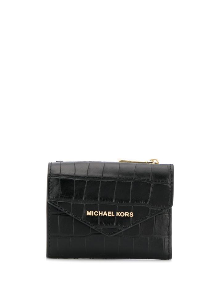 Michael Michael Kors Embossed Logo Print Cardholder - Black