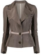 Lanvin Vintage 2005's Frayed Fitted Jacket - Green