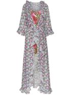 All Things Mochi Floral Print Maxi Wrap Dress - Pink