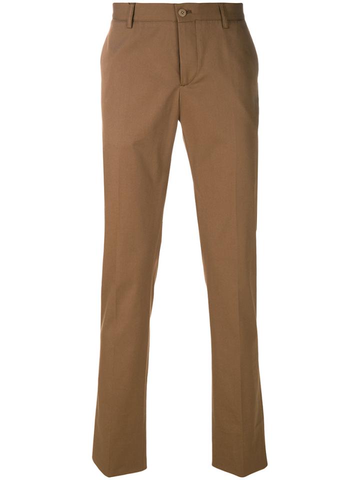 Etro Straight Leg Trousers - Brown
