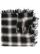 Kazuyuki Kumagai Check Scarf - Black