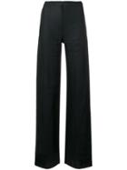 Emanuel Ungaro Vintage 1970's Wide-leg Trousers - Black